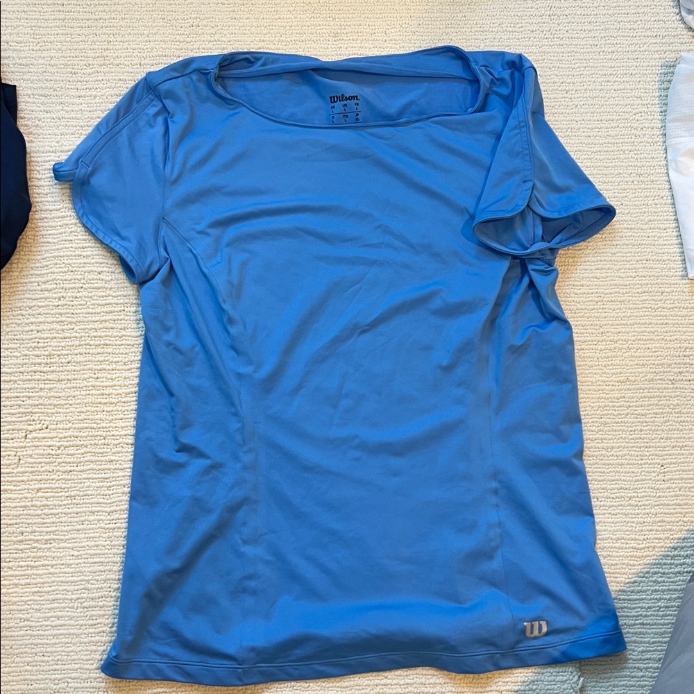 Wilson Women's Short Sleeve Sky Blue Tee